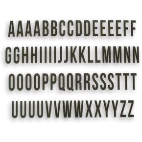 سجلات Scrapbooks Momenta Cardstock alphabet - ملصقات رسائل لاصقة كبيرة للملصقات ولوحة الإعلانات ومخططات العرض - 4 بوصات - 64 العد