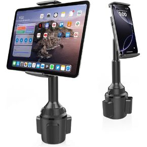 APPS2Car Cup Holder Tablet Mount for Truck, Car Tablet Holder for iPad Car Mount with Heavy Duty Cupholder Base Compatible with 4.3-11 inch Tablets, iPad Mini/Air/Pro, iPhone, All Cellphones