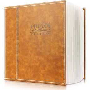ألبوم صور مغناطيسي لصفحات السترة الذاتية ، غلاف جلدي ، يحمل 4 × 6،5x7،6x8،8x10،10x12 من الصور ، مناسبة لألبومات الذكرى السنوية ، ألبوم صور الزفاف ، نمو الطفل ، ألبوم العائلة. in Kuwait