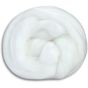 Faux Cashmere Fiber | Pure White | Perfect Luxurious Nylon fibers Ready for Blending, Spinning, Dyeing and More! (8.2, Ounces)