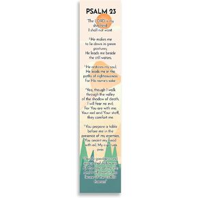 Bible Vers Psalm 23 مرجعية مسيحية ، مرجعية مسيحية ، مرجعية كريستيان ، مقسم علامة الصفحة ، الهدايا المسيحية لجميع المناسبات (حزمة 12)