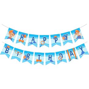 الكنوز الموهوب رسميا ديكورات عيد ميلاد Blippi المرخصة - 1 لافتة عيد ميلاد Blippi - لوازم حفلة لافتة ما قبل المترو