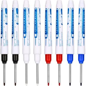 8 PCS علامة الحفر قلم علامات NIB طويلة الطويل رئيس العميق العميقة علامة 30 مم الوصول