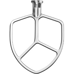 4.5-5QT Stainless Steel Dough Hook for KitchenAid Stand Mixer, Kitchen Aid Attachment Accessories/No coating/Dishwasher Safe Replacement for Kitchenaid Classic, Classic Plus and Artisan Serie Mixer
