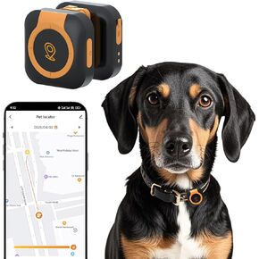 يعمل مراقبة صحة GPS Tracker للكلاب ، وموقع GPS ومتعقب أنشطة الحيوانات الأليفة الذكية ، مع أي طوق (Android و IOS Universal)