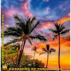 Buffalo Games - Gold - Dreaming of The Islands - 500 Piece Jigsaw Puzzle for Adults Challenging Puzzle Perfect for Game Nights - 500 Piece Finished Size is 21.25 x 15.00