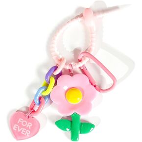Qtmy Cute Flower Tharms for Bogg Bag Associory Bag Rubber Beach Bag ، Boho Purse Charms ، 95