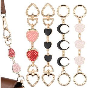 OperItacx 3pcs حزام سلسلة أكياس على شكل قلب لحقائب اليد المحفظة المزخرفة مع تصميم الفريد من نوعه Crossbody Underarm للمناسبات الخاصة للأصدقاء