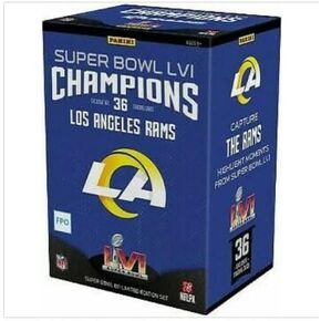 Factory-Sealed 2022 Panini Los Angeles Rams NFL Super Bowl LVI Champions 36-Card Limited Edition Set - Unopened Blaster Box