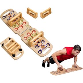 Push up board portable push up bar wooden push up handles for floor foldable strength training push up board professional push up training equipment for man and women
