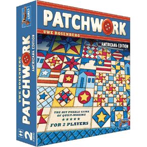 Gatwork Americana Edition Board Game - لعبة استراتيجية خياطة اللحف من قبل Uwe Rosenberg! لعبة ألغاز تفاعلية للأطفال والكبار ، الذين تتراوح أعمارهم بين 8+ ، لاعبان ، وقت اللعب لمدة 30 دقيقة ، مصنوعة من ألعاب Lookout