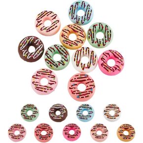 ARRICRAFT 70 PCS متنوعة من كابوشون الحبوب المتجمدة ، والألوان المختلطة كابوشونات البلاستيك مسطحة الخلفية حبات كابوشون تزيين لصنع المجوهرات القصاصة الحرفية