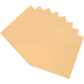 MECCANIXITY 50 Pack Toner Reactive Foil ,Deco Foil Transfer Sheets 8.5"x11" A4 Hot Foil Paper for Laser Printer Scrapbooking Heat Transfer DIY Craft,Laser Gold