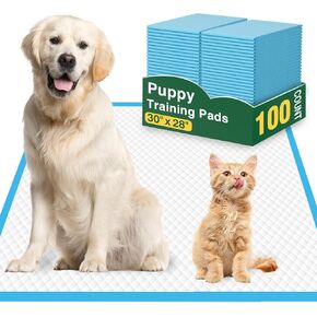 100 Count X-Large Dog Puppy Pads - 30"x28" Absorbent Potty Training Pads | Leakproof Quick-Dry Disposable Pee Pads for Puppies & Adult Dogs | Indoor, Outdoor, Crate, Housebreaking Use