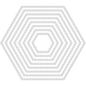 8 PCS Hexagon الخلفية القطع يموت المعادن سداسي يموت مقالين من أجل عيد الشكر لعيد الميلاد ورقة ورقة DIY DER CRAFT DICT
