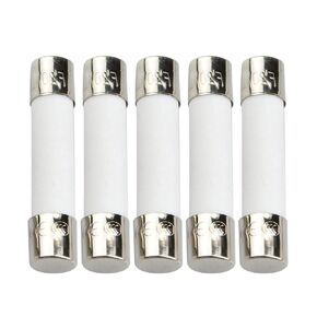 DealEnvy (5 Pack) Microwave Fuses - 20amp 250v Ceramic, Slow-Blow, 6x30mm- Universal Replacement for GE WB27X10388 and Whirlpool, Kenmore, KitchenAid, Jenn-Air, Amana and Magic Chef