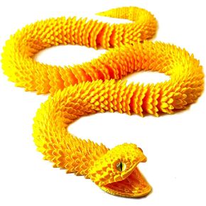 3D Printed Snake Flexible Animal Decorative Collectible