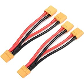 XT90 1-Female إلى كبل موصل البطارية الموازي 2-MALE مع 12AWG 10 سم لبطارية Quadcopters Multirotors RC LIPO (W71-2)