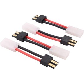 4pcs متوافق مع محول موصل RC Tamiya الكبير مع سلك 14AWG 5 سم (C88-4)