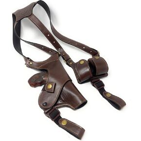 Cardini Leather Premium Shoulder Holsters for Concealed Carry, S&W J Frame Holster, for Taurus 605 Holster, 642 airweight Holster, 38 Special Holster