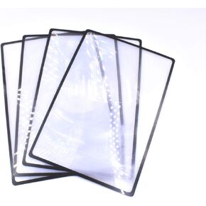 4 حزمة من 3x تجديد الصفحة الكاملة العدسات Machifier Fresnel مثالية لقراءة المطبوعات الصغيرة