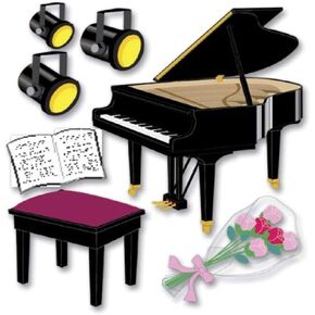 Jolees Boutique Dimensional Stickers, Piano Recital