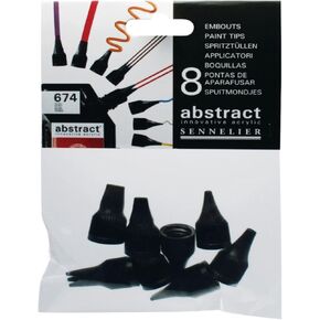 Sennelier Abstract Tip Set ، 8 Count (Pack of 1) ، Black
