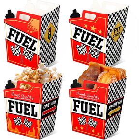 COLARR 12 PCS 7.1 '' X 5.5 '' Centerpeeds centerpices bucket عيد ميلاد زخرفة الجدول ديكور الحزب FAVORS الحفلات لوازم دلو مركزية (نمط السباق)