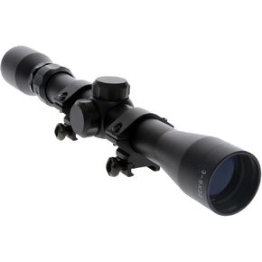 Truglo BUCKLINE Tactical Hunting Shooting Durable Waterproof Fogproof 1" Aluminum Tube Riflescope with Weaver-Style Mount Rings & Elastic Lens Covers Included