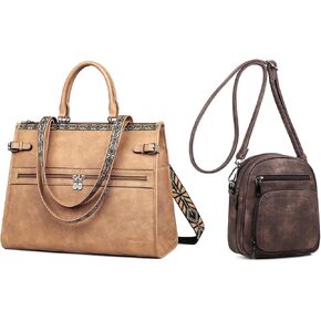 FADEON Laptop Bag and Mini Crossbody Bags for Women