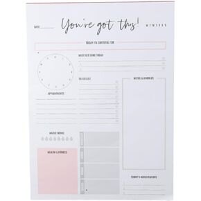 Okhobby 50 Sheets Daily Planner ، لقد حصلت على هذا ، والدموع للقيام قوائم Notepad غير مؤرخة للوازم المنزلي