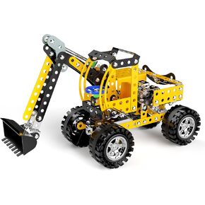 Lucky Doug STEM Building Projects Model Train Set Toys for Boys Kids 8 9 10 11 12 Years Old and Older - 340 PCS DIY Metal Building STEM Toys