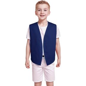 Toptie no-button Child Vest Kid Volunteer Victorian peascoat assume sets sets