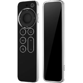 Remote Protective Case Compatible with Apple TV 4K / HD Siri Remote 3rd / 2nd Generation (2022/2021), Anti-Slip/Drop-Proof/Dust-Proof TPU Remote Controller Cover - Clear
