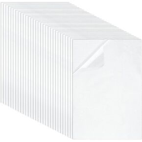 Benecreat 30pcs 12x8 بوصة وايتسميوك نقل الحرارة من البلاستيك ، والحيوانات الأليفة الساخنة الشريط لزجة النقل حجر الراين لقمصان القماش هدية تصميم DIY