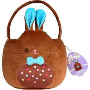 Squishmallows Original 12in Penny the Purple and White Panda Egg Hunt Basket - Ultrasoft Official Jazwares Plush Accessory