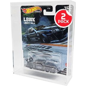 EVORETRO Premium Protector Case Compatible for Hot Wheels Premium Series – Set of 2, Durable Display & Storage Case to Safeguard Your Collectibles, Diecast Cars, Transparent Design for Optimal Viewing