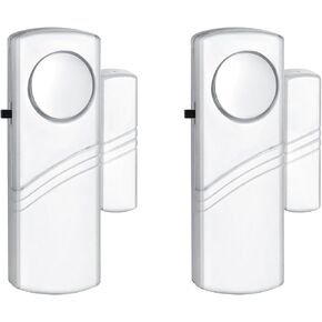 Security Door Window Alarm, Wireless Sensor Door Window Burglar Alarm, Door Alarms for Kids Safety, Easy Installation Doorbell Alarms for Office House Window Pool (4 Pack)