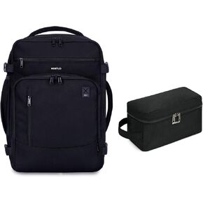 Bundle:ECOHUB 17" Small Travel Backpack + Toiletry Bag for Men Travel Dopp Kit