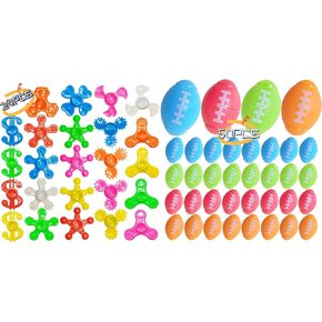 24 PCS MINI Fidget Spinners +50 PCS Football Fidget Spinner Party Formor