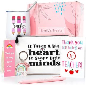 Emily's Treats Teacher Gift Set Best Teacher Gifts For Women Daycare Teacher Appreciation Gifts For Teacher Gift Basket Kindergarten Teacher Gifts Preschool Teacher Gifts Box Back To School Teacher