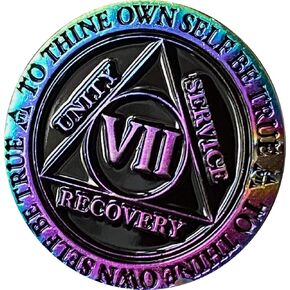 7 سنوات AA Medallion Reflex Rainbow مطلي بلود الرصانة الرقمية السابع