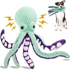 Octopus Squeaky Dog Toy - Durable, Interactive, and Fun Plush Chew Toy for Small & Medium Dogs, Perfect for Playtime and Training
