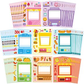 Cy2side Hawaii Summer Face Sticker - 64pcs Hawaii Diy Face ملصقات مثبتة للأطفال لصنع مشهد شاطئ الصيف الخاص بك مع شاطئ Sun Beach و Sea For Holiday Party Forms