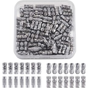 kissitty 100set/box platinum platinum progr bract clasps clasps 4 أشكال مختلطة المشبك المجوهرات المعدنية لمشبك سوار المجوهرات DIY