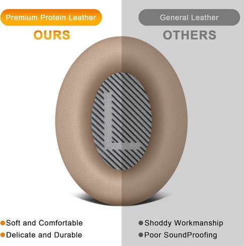 Meliya Replacement Earpads for Bose QuietComfort 35 & Quiet Comfort 35 II Headphones, Ear Pads Cushions with Soft Protein Leather and Noise Isolation Foam for Bose QC 35ii/35/25/15 QC2/Ae2 (Blue) in Kuwait