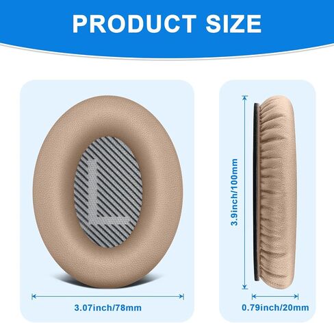 Meliya Replacement Earpads for Bose QuietComfort 35 & Quiet Comfort 35 II Headphones, Ear Pads Cushions with Soft Protein Leather and Noise Isolation Foam for Bose QC 35ii/35/25/15 QC2/Ae2 (Blue) in Kuwait