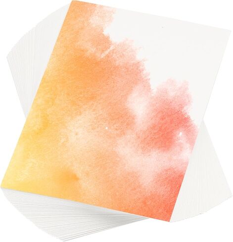 PATIKIL 300 Pcs Pure Cotton Watercolor Paper 110lb/230 GSM Water Coloring Paint Paper for Art Painting Watercolor Drawing Artist, 8x10 Inch in Saudi Arabia