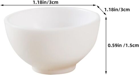 54 Pcs Miniature Food and Play Dolls Bowl Mini Miniature Bowls for Minihouse Dollhouse Accessories Mini House Dish Decor Tableware in Saudi Arabia