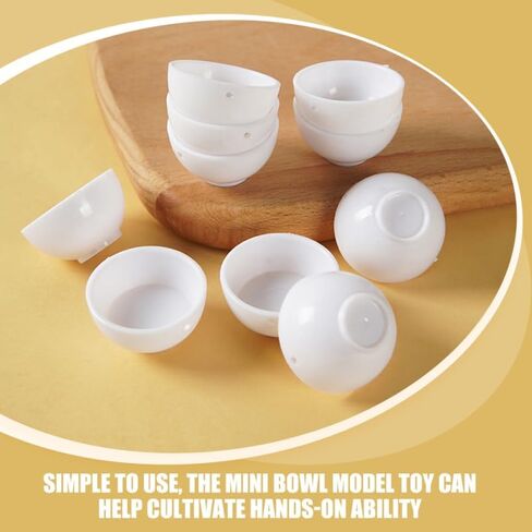 54 Pcs Miniature Food and Play Dolls Bowl Mini Miniature Bowls for Minihouse Dollhouse Accessories Mini House Dish Decor Tableware in Saudi Arabia